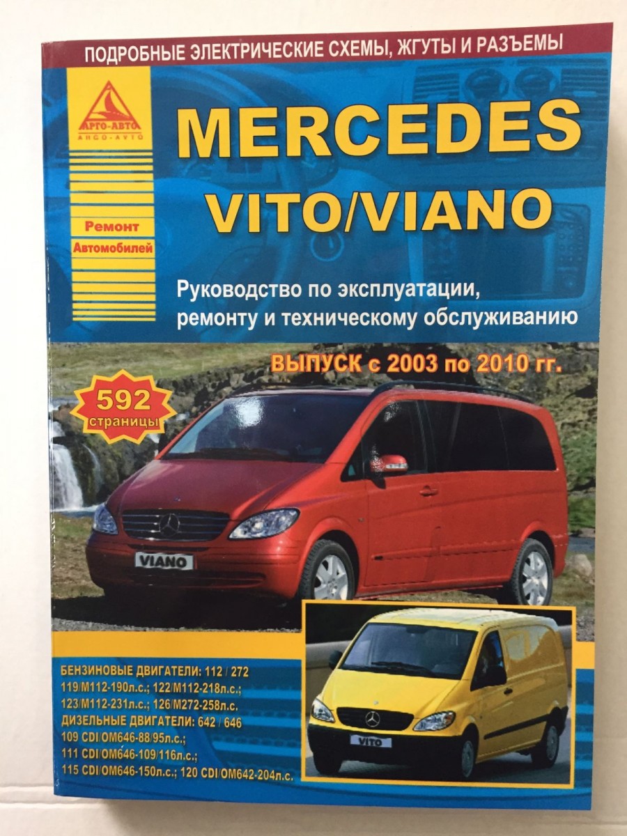 Электросхема центрального замка тип 1 Mercedes Benz V-Class 638